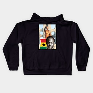 Kwame Nkrumah First President of Ghana and Pan African Leader Kids Hoodie